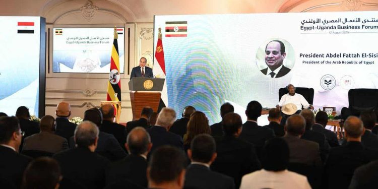 الرئيس السيسي يفتتح منتدى رجال الأعمال المصري الأوغندي