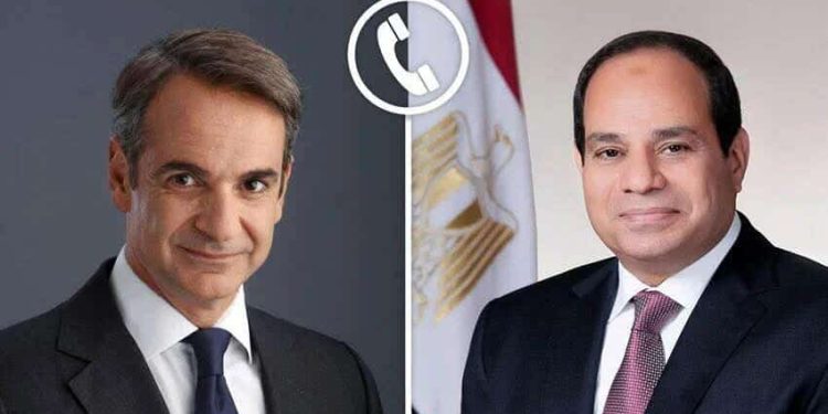 الرئيس السيسي يتلقى اتصالا هاتفيا من رئيس وزراء اليونان.