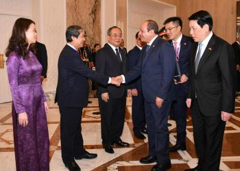 الرئيس السيسي يستقبل رئيس فيتنام بالقاهرة