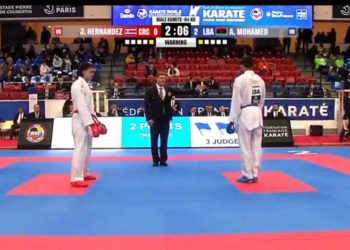 البطل محمد أبودبوس يحقق نتائج مبهرة بطولة العالم المقامة بدولة مصر 