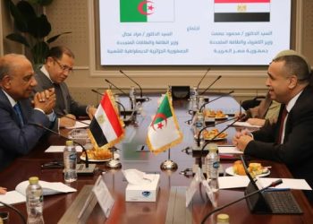 وزيرالكهرباء يبحث مع نظيره الجزائري دعم الشراكة وتبادل الخبرات