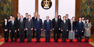 الرئيس السيسي يستقبل خبراء التعليم اليابنيين بمصر