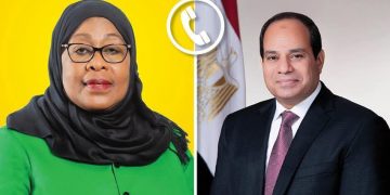 الرئيس السيسي يتصل هاتفيًا برئيسة جمهورية تنزانيا المتحدة