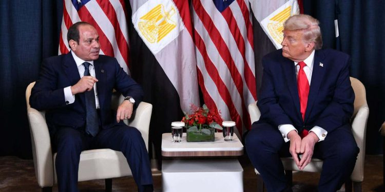 الرئيس السيسي يلتقي بالرئيس دونالد ترامب …