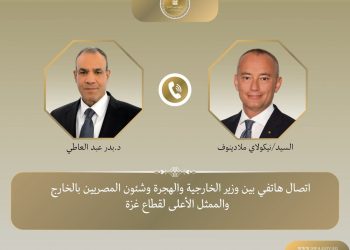 وزير الخارجية يبحث مع الممثل الأعلي لقطاع غزة استحقاقات المرحلة الثانية