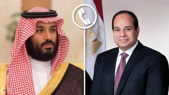 اتصال هاتفي من الرئيس السيسي بــ ولي عهد السعودية