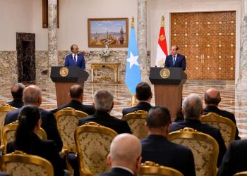 الرئيس السيسي يستقبل رئيس جمهورية الصومال الفيدرالية