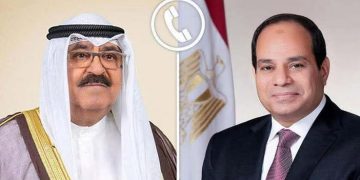 اتصال هاتفي من الرئيس السيسي بأمير الكويت  