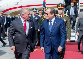 الرئيس السيسي يستقبل ملك الأردن بالقاهرة