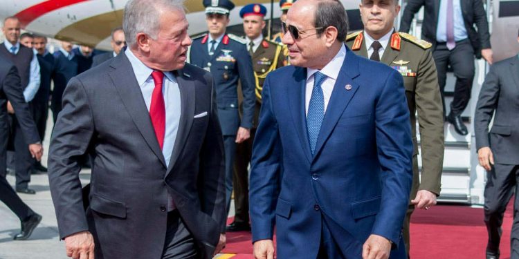 الرئيس السيسي يستقبل ملك الأردن بالقاهرة