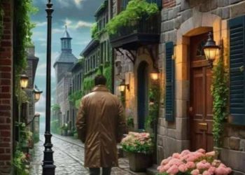 وحدي أتسلل عبر  الطرقات 