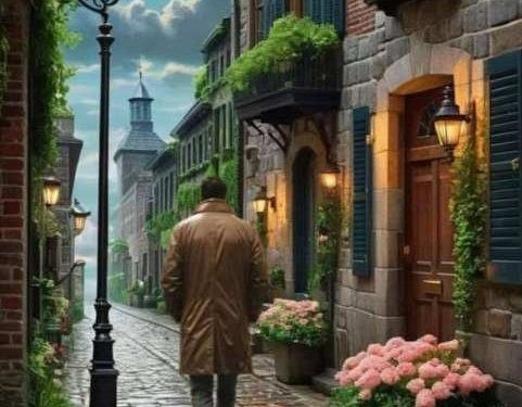 وحدي أتسلل عبر  الطرقات 