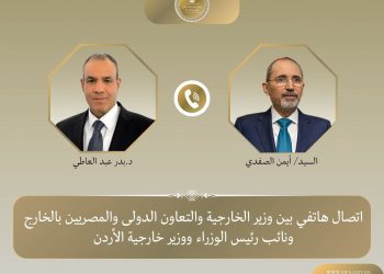 وزير الخارجية يبحث مع نظيره الأردني التصعيد العسكري في المنطقة