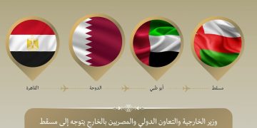 وزير الخارجية يتوجه إلى مسقط في المحطة الثالثة من جولته العربية لتأكيد التضامن مع عُمان