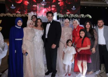 العسيلي ولورديانا يشعلان حفل زفاف نجل رجل الأعمال فاخر السعدي
