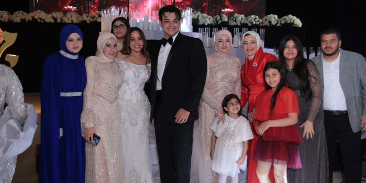 العسيلي ولورديانا يشعلان حفل زفاف نجل رجل الأعمال فاخر السعدي