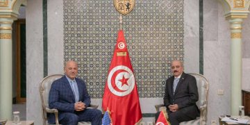 إجتماع بين وزير الشؤون الخارجية و سفير الولايات المتحدة الأمريكية